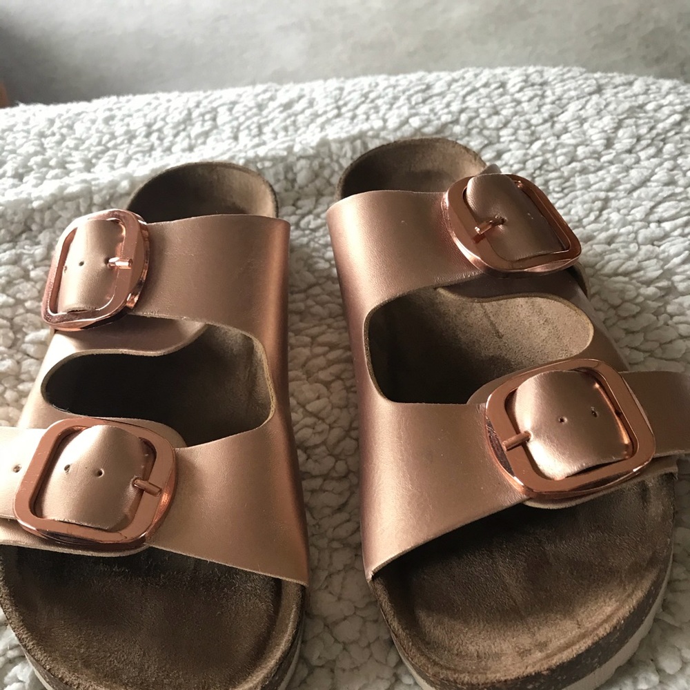 Women’s Outwood Rose Gold 2 buckle Sandle 10